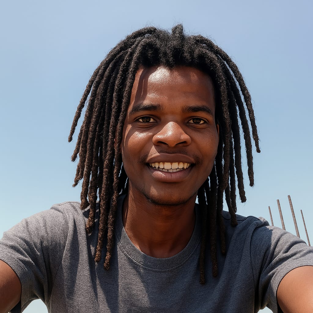 AI-Generated Portrait with Dreadlocks